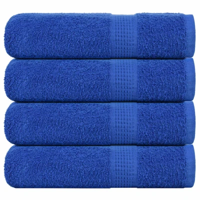 Afbeelding van vidaXL Badhanddoeken 4 st 100x150 cm 360 g/m² 100% katoen blauw