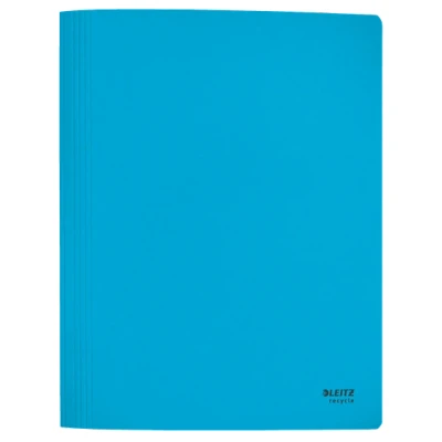 Afbeelding van Leitz Recycle offertemap, uit karton, ft A4, blauw snelhechtmap