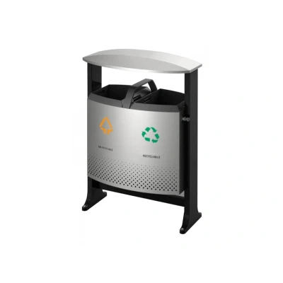 Afbeelding van Buitenafvalbak afvalscheiding 2 x 39 liter