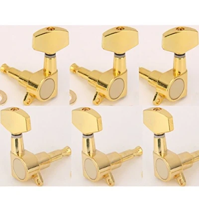 Afbeelding van Musiclily 3L3R Gitaar Tuners Stemmechanieken Tuning Pegs Keys Machine Heads voor Les Paul Elektrische Akoestische Gitaar, Goud met Grote Knop