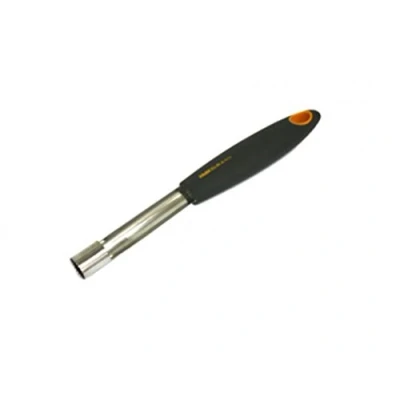 Afbeelding van Fackelmann Appelontpitter 20 cm SOFT, appeluitsteker van roestvrij staal, keukenhulp voor groenten en fruit (kleur: oranje/grijs), hoeveelheid: 1 stuk