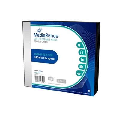 Afbeelding van Mediarange PCS70302MR465 DVD+R (8x, 8.5GB) 5 pack
