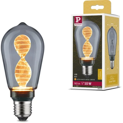 Afbeelding van Paulmann 28886 LED lamp Inner Glow Edition kolf 90lm rookglas 3,5 watt verlichtingsmiddel 1800 K E27