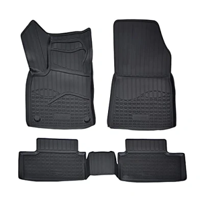 Afbeelding van 3D rubberen matten automatten vloermatten compatibel met Clio 5, vanaf 2019, individuele pasvorm hoge rand cca 4 5 cm, all weather delig, premium kwaliteit