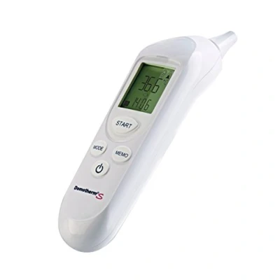 Afbeelding van Domotherm 0865 S infrarood oorthermometer koortsthermometer inclusief 40 hygiënische beschermhoezen, 1 stuk (1 stuk)