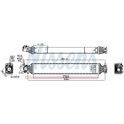 Afbeelding van Nissens Interkoeler 961542