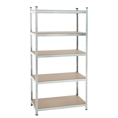 Afbeelding van Opbergrek met insteeksysteem, 200 x 100 50 cm of 120 60 cm, draaglast: 875 kg, keuze uit verschillende kleuren, voor werkplaats kelder, geschikt zware belasting (200 verzinkt)