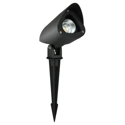 Afbeelding van Nova Luce, Tuinverlichting, INSIDE LED priklamp zwart 3W IP65 warm wit 4,5x9x21 26cm 9010001 (IP65)