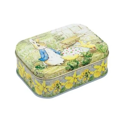 Afbeelding van Peter Rabbit Klein rechthoekig blik