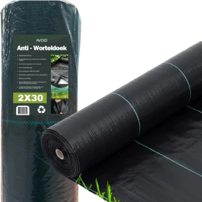 Afbeelding van AVOID Worteldoek 2x30 m Grondzeil tegen Onkruid 110 g/m²