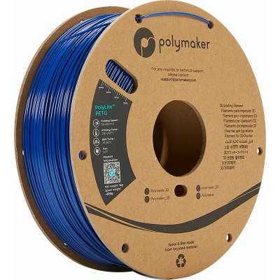 Afbeelding van Polymaker PB01007 PolyLite Filament PETG Hittebestendig, Hoge treksterkte 1.75 mm 1000 g Blauw 1 stuk(s)