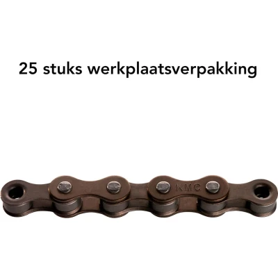 Afbeelding van KMC Ds ketting S1 1/8 wide brown bulk (25)