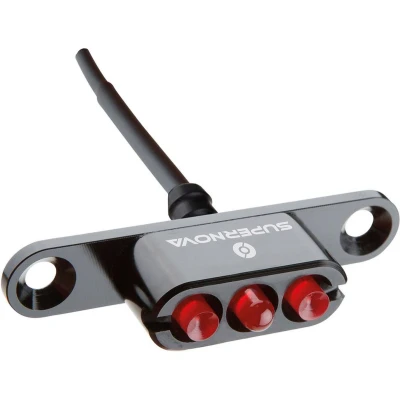 Afbeelding van SUPERNOVA E3 Tail Light 2 achterlicht bagagedrager 6v zwart