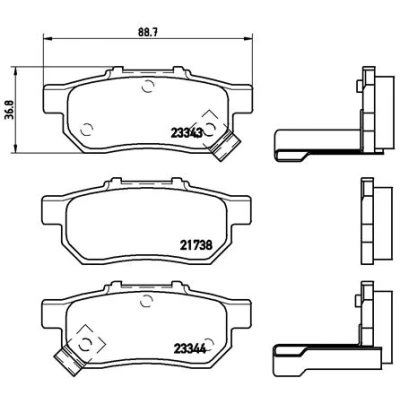 Afbeelding van Brembo Remblokset P 28 025