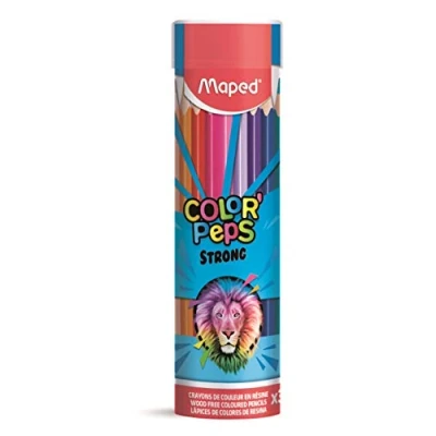 Afbeelding van Maped Strong Color&#039;Peps kleurpotloden, 36 zeer robuust en ergonomisch, metalen buis