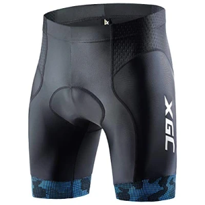 Afbeelding van XGC Fietsshort voor heren, fietsshorts, elastisch, ademend, 4D badstof, hoge dichtheid