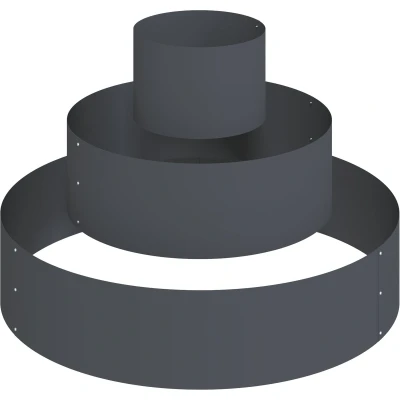Afbeelding van vidaXL Metalen Planter Staal/anthraciet Staal Groot Duurzaam