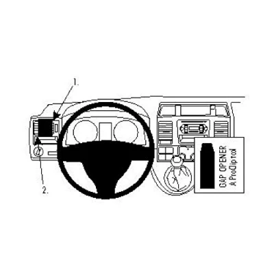Afbeelding van Brodit ProClip houder geschikt voor Volkswagen T5/Caravelle/Pick up 2010 2015 Left mount