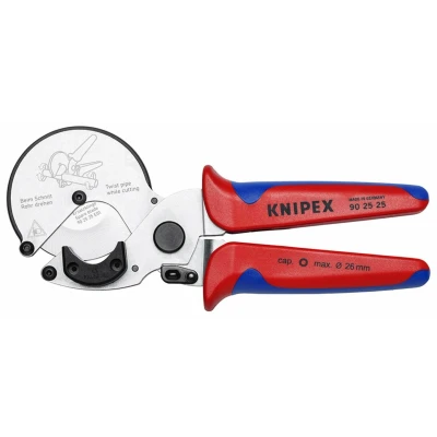 Afbeelding van KNIPEX 90 25 pijpsnijder voor composiet en kunststofbuizen met meer componentengrepen verzinkt 210 mm