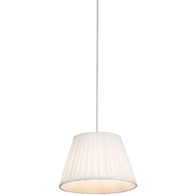 Afbeelding van QAZQA Retro hanglamp crème 25 cm Plisse