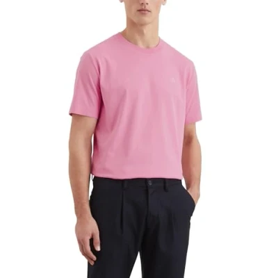 Afbeelding van Marc O&#039;Polo Short Sleeve LOGO Crewneck Tshirt basic, Heren, Maat: Medium, Scandi rose