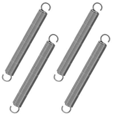 Afbeelding van GUNGY Trekveren met haak, roestvrij staal, spanveer, trekveer, 90 mm, buitendiameter 10 draaddiameter 1,2 maximale trekkracht 3,2 kg, x 4 stuks
