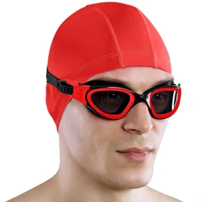 Afbeelding van AqtivAqua Zwembril Swimming Goggles Gepolariseerde Volwassen Zwembrillen Heren Dames Mannen Vrouwen Kind Kinderen Jongens Meisjes Anti Fog DX P (Rode, Gepolariseerde)