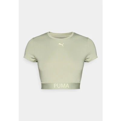 Afbeelding van Puma Strong TEE Short Sport Tshirt, Dames, Maat: XXL, Lux army