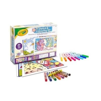 Afbeelding van Crayola Hobbypakket Stencil Fun Set Knutselset Voor Kinderen
