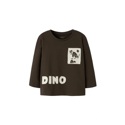 Afbeelding van NAME IT MINI longsleeve donkerbruin