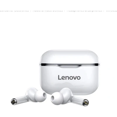 Afbeelding van Lenovo LP1s Bluetooth Oordopjes Wit