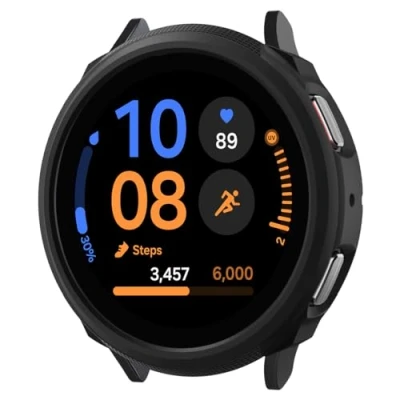Afbeelding van Spigen Liquid Air Armor Ontworpen voor Galaxy Watch FE (2024) Active 4 Case (2021) 40mm Mat zwart