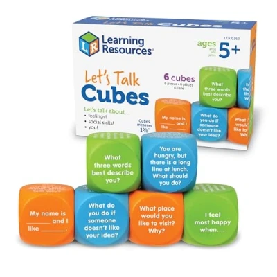 Afbeelding van Learning Resources Let s Talk 6 Kubussen Set