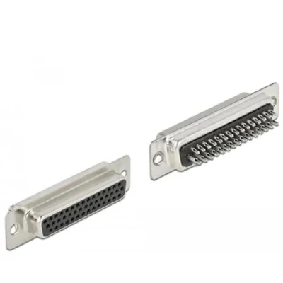 Afbeelding van Delock D Sub HD 44 pin aansluiting metaal, soldeer versie, 2 stuks