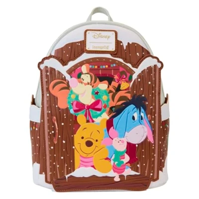 Afbeelding van Disney Loungefly Backpack Winnie the Pooh and Friends Christmas