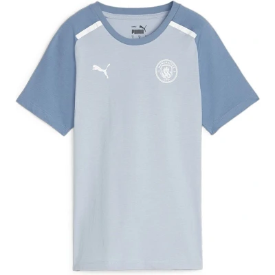 Afbeelding van Puma Manchester CITY Casuals TEE Tshirt print Blue washdeep dive, Heren, Maat: Medium, wash deep dive