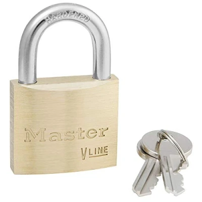 Afbeelding van Master Lock V Line Brass 40mm Padlock Keyed Alike 4232