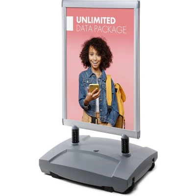 Afbeelding van Windtalker® Excel Plastic Voet 70 X 100 cm WTE70X100 Horeca &amp; Professioneel