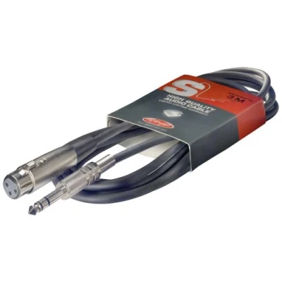 Afbeelding van Stagg SAC6PSXF DL XLR jack microfoonkabel 6 meter