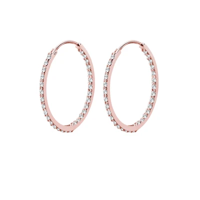 Afbeelding van Elli Basic Oorbellen, Dames, Maat: One Size, Rose gold coloured