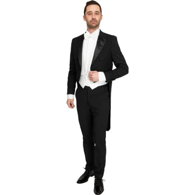 Afbeelding van Rokkostuum Wol Blend Prague maat 44 met Slim fit Pasvorm mix Suitable Herenkleding