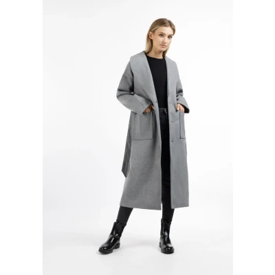 Afbeelding van Overgangsjas gemaakt van wolmix DREIMASTER XS / Grijs Melange 75% polyester 15% wol 8% polyacryl 2% viscose