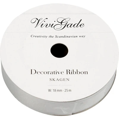 Afbeelding van Creativ Company Cadeaulint Mat Zilver, 25m