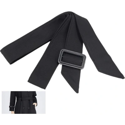 Afbeelding van Vrouwen Trenchcoat Riem 171CM Polyester Tailleband Vervanging Windjas Brede Tie Taille Band Verstelbare Gesp Riemen voor Shirt Jurk Gewaad Pyjama Windjack Overjas Jas .