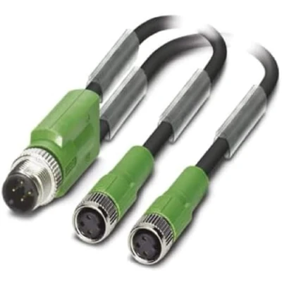 Afbeelding van Phoenix Contact 1671344 Sensor/actuator connector, geassembleerd M12 Aantal polen: 3 Adapter, Y vorm 0.60 m 1 stuk(s)