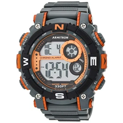 Afbeelding van Armitron Sport digitaal chronograaf herenhorloge met harsband, 40/8284