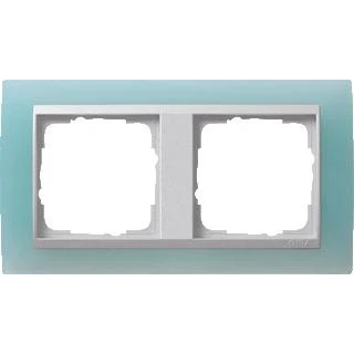 Afbeelding van Gira Event Opaque afdekraam 2 voudig mint voor aluminiumkleurige