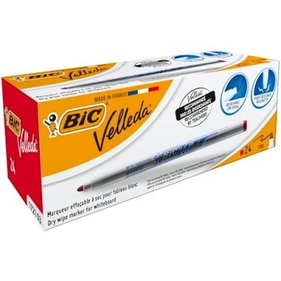 Afbeelding van 24x Bic whiteboardmarker 1721 rood