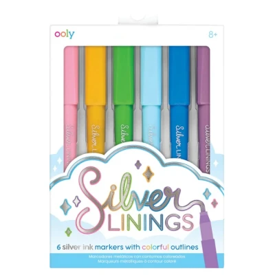 Afbeelding van Ooly Stiften zilverliners 6 stuks