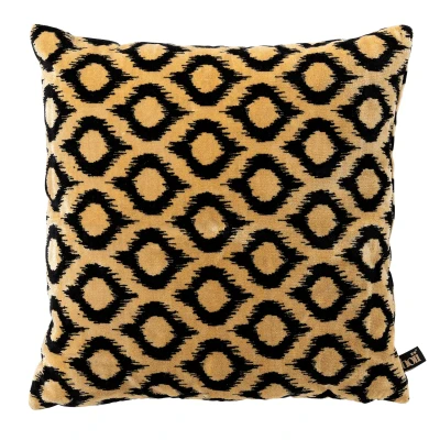 Afbeelding van Hoii LEONARDO Sierkussen 45x45 cm Raven Zwart Multicolor met duurzame kussenvulling